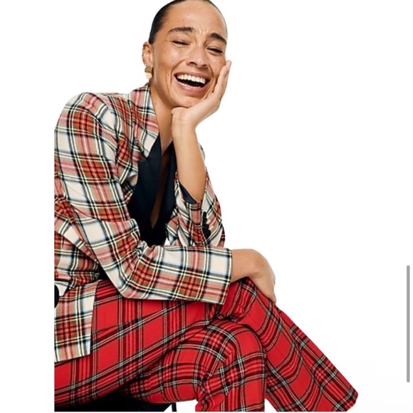 J. Crew Willa blazer in Snowy Stewart tartan wool blend - size 4 Tall - Picture 4 of 6
